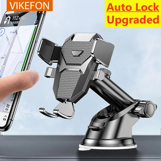 Universal 360° Car Phone Mount – Windshield & Dashboard Suction Holder
