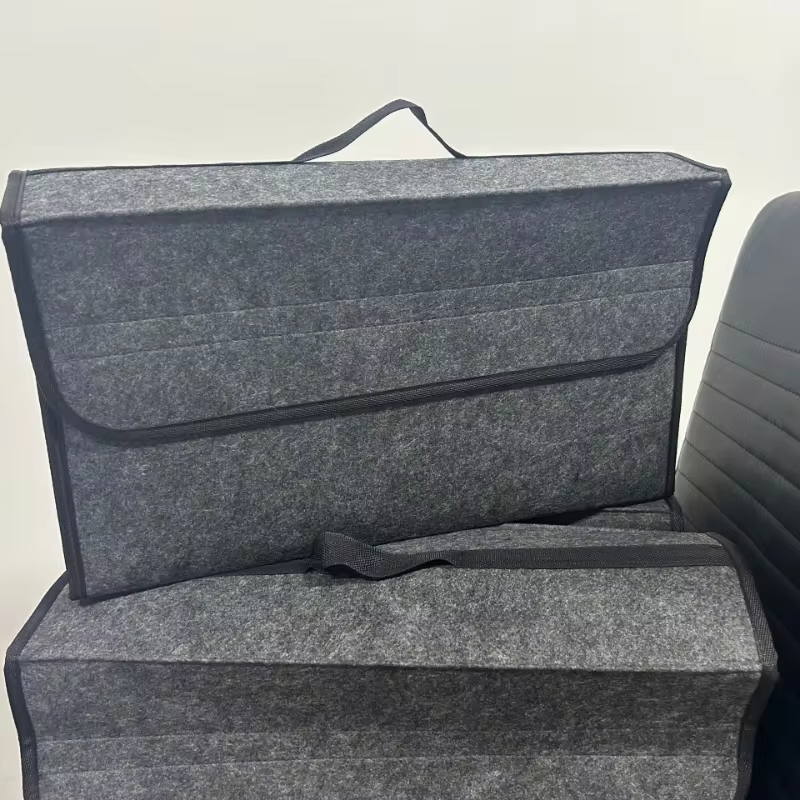 Foldable Car Trunk Organizer – Anti-Slip Felt Storage Box